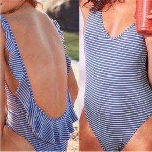 Aerie - cheeky striped one piece